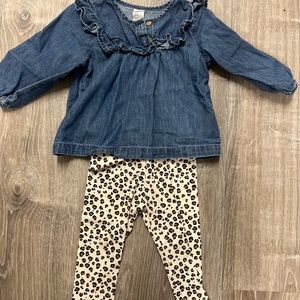 H&M 6-9 month top and bottom set